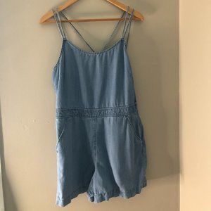 Loft Denim Romper Size 6 Strappy